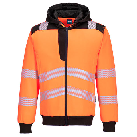 PW327 - PW3 Hi-Vis Zip Hoodie med dragkedja