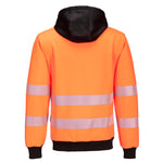 PW327 - Sudadera con capucha de alta visibilidad PW3 con cremallera