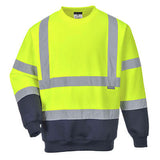 B306 - Two Tone Hi-Vis Sweatshirt, available in two colors