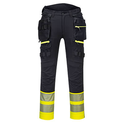 DX445 - PW3 Hi-Vis Class 1 Holster Trousers Yellow / Black