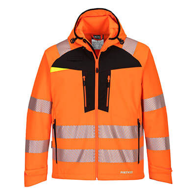 DX475 - Chaqueta Softshell DX4 de alta visibilidad - Naranja