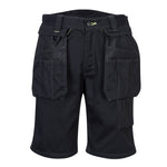 PW345 - Pantalones cortos de trabajo con funda Pw3 - Negro