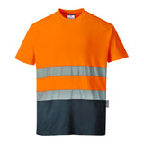 S173 - Camiseta de Algodón Bicolor